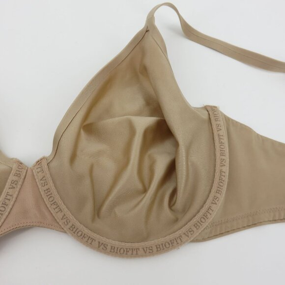 Victorias Secret 34DD Biofit Unlined Full Coverage Bra Beige Underwire Women - Picture 10 of 13
